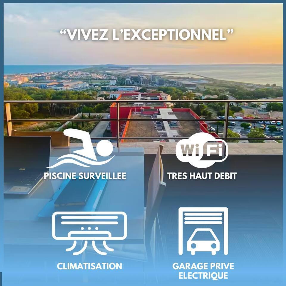 Luxueux T3 Piscine Et Vue Somptueuse Διαμέρισμα Σετ Εξωτερικό φωτογραφία